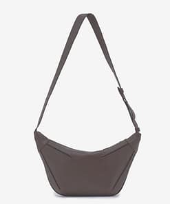 Túi ấu nhỏ màu taupe da trơn