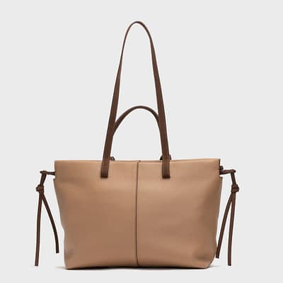 Túi Rủ Tote màu Milkbeige Soft Grain